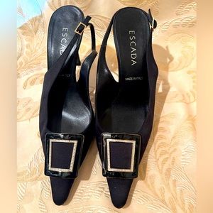 Escada sling backs size 37 in black